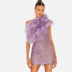 Bronx and Banco Lavender One Shoulder Dress